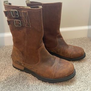 Sorel Brown Leather Boots - 7.5